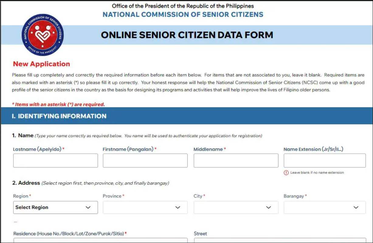 NCSC Online Registration Guide For Senior Citizens Philippines DSWD
